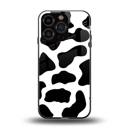 Cow Fur back phone cover | glass case for iphone 16 pro