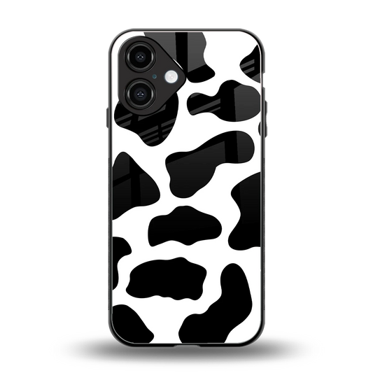 Cow Fur back phone cover | glass case for iphone 16