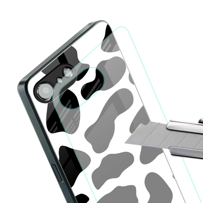 Cow Fur stylish phone case for iphone 16e | glossy glass and slim fit