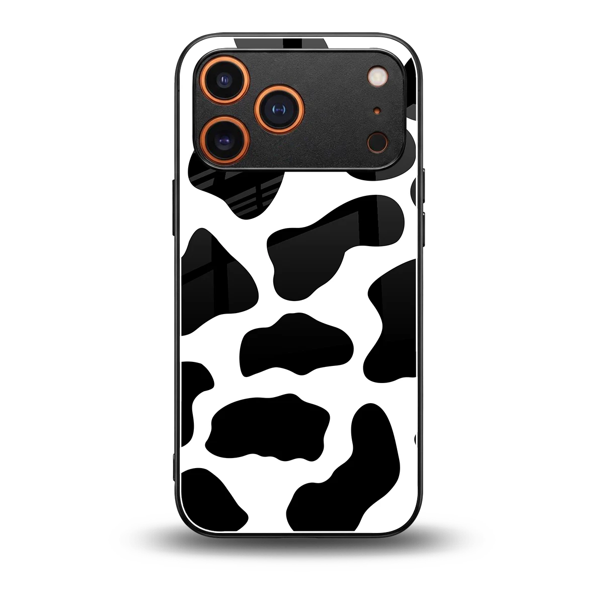 Cow Fur back phone cover | glass case for iphone 17 pro max