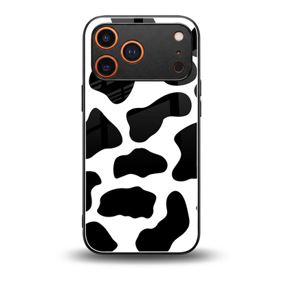 Cow Fur back phone cover | glass case for iphone 17 pro max