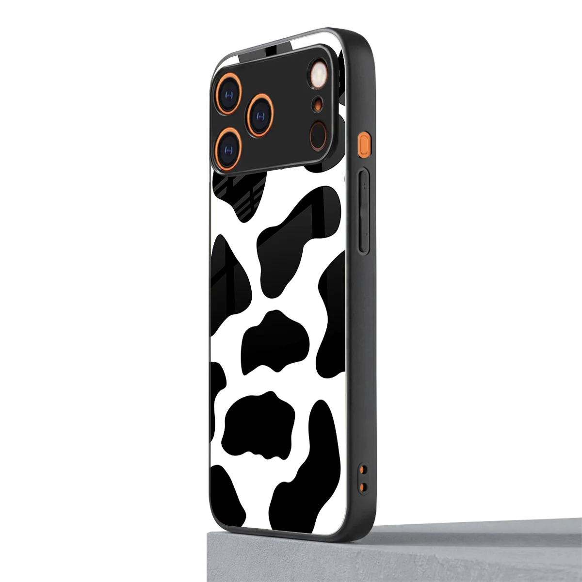 Cow Fur iphone 17 pro max mobile cover | shockproof glass phone case
