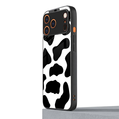 Cow Fur iphone 17 pro max mobile cover | shockproof glass phone case