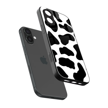 Cow Fur sleek iphone 17 cover with tempered glass back and TPU edges