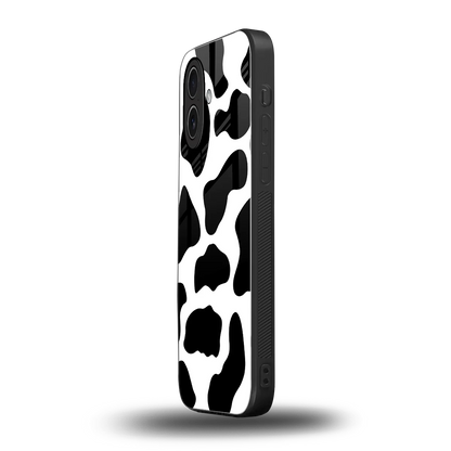 Cow Fur iphone 17 mobile cover | shockproof glass phone case