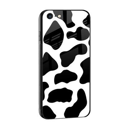 Cow Fur sleek iphone 6s plus cover with tempered glass back and TPU edges