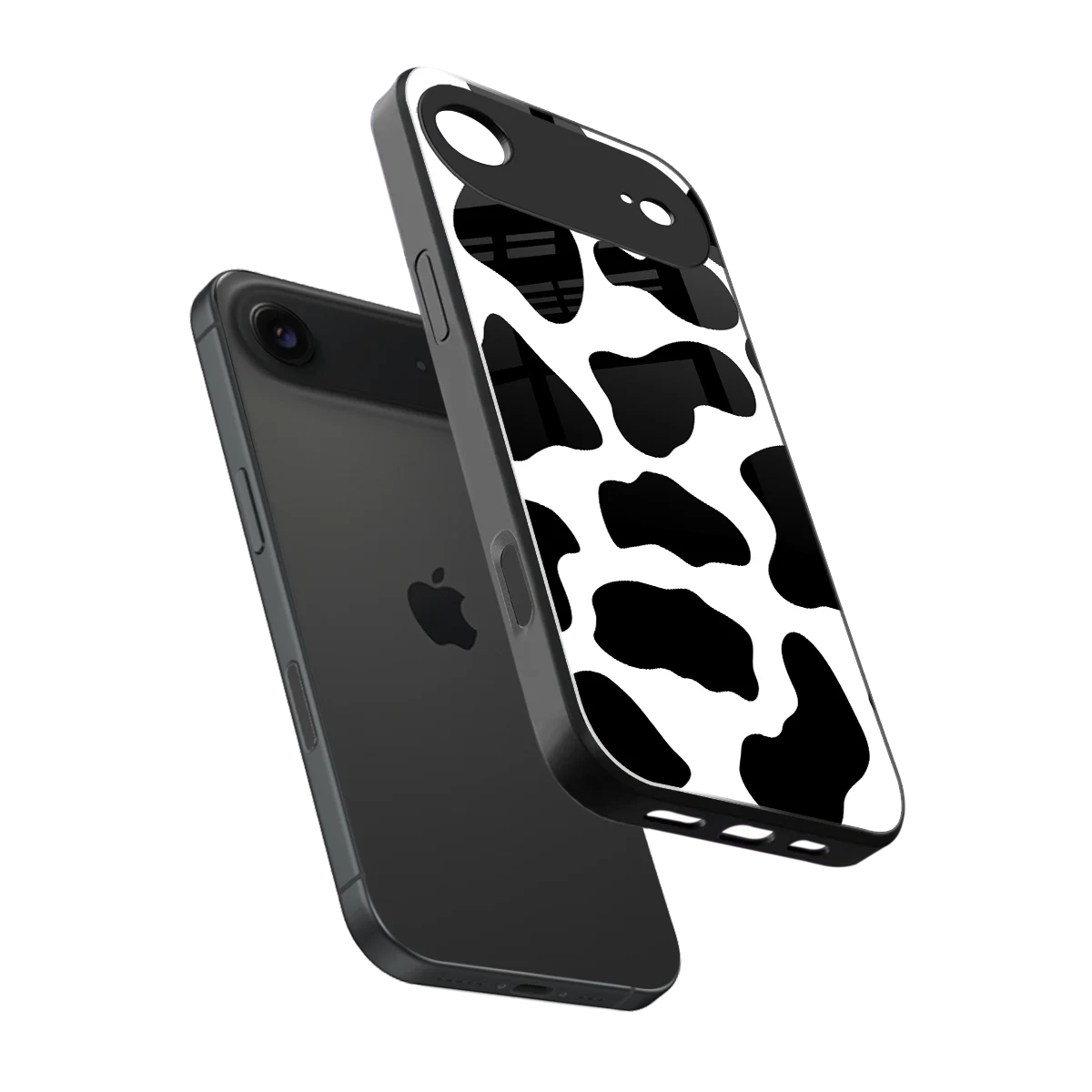 Cow Fur sleek iphone air cover with tempered glass back and TPU edges