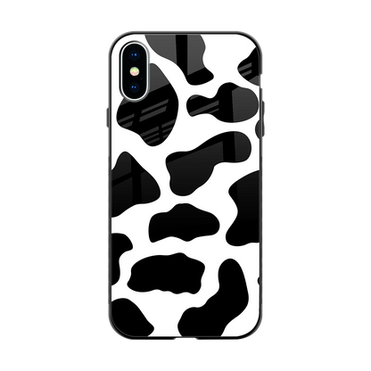 Cow Fur back phone cover | glass case for iphone xs