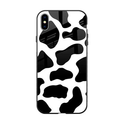 Cow Fur back phone cover | glass case for iphone xs max
