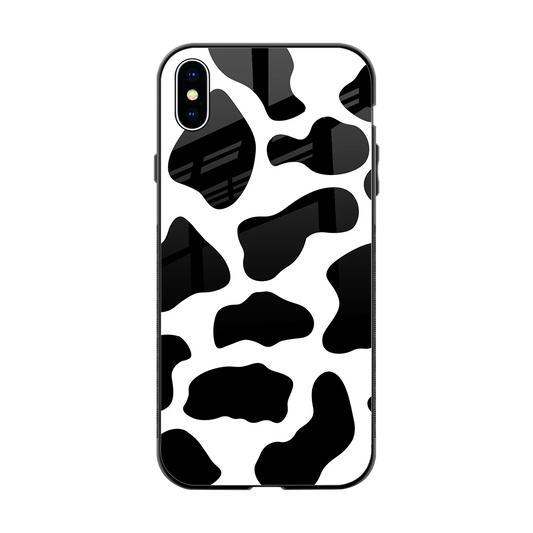 Cow Fur back phone cover | glass case for iphone xs max