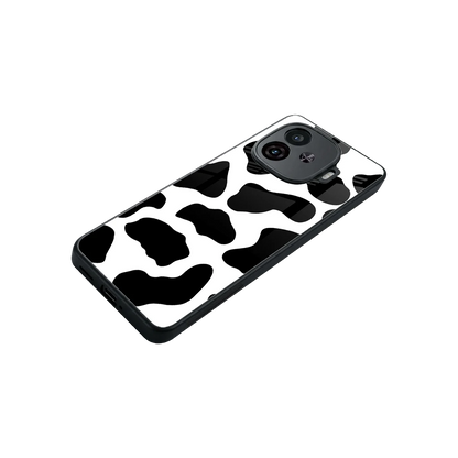 Cow Fur stylish phone case for iqoo neo 10r 5g | glossy glass and slim fit