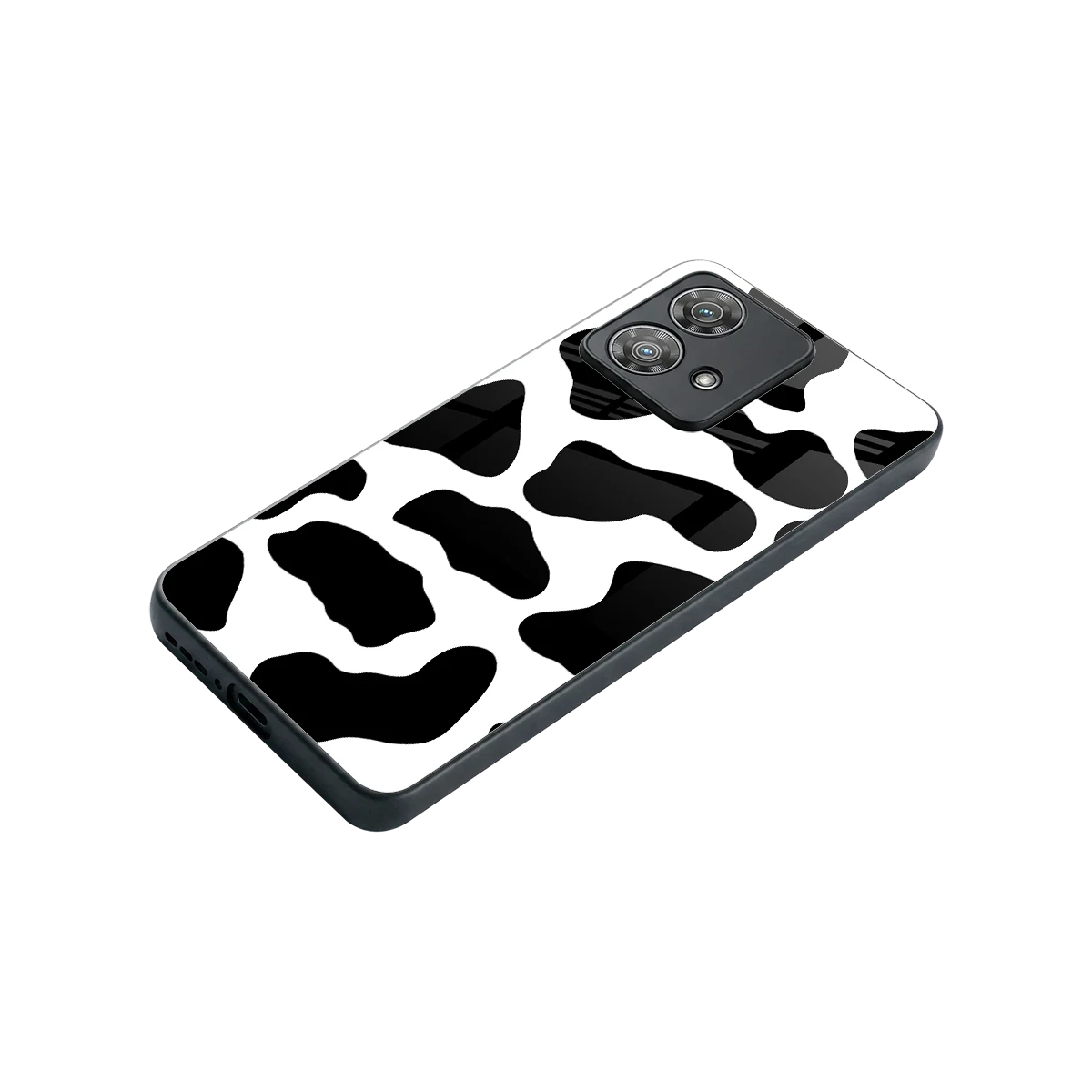Cow Fur stylish phone case for motorola edge 40 neo 5g | glossy glass and slim fit