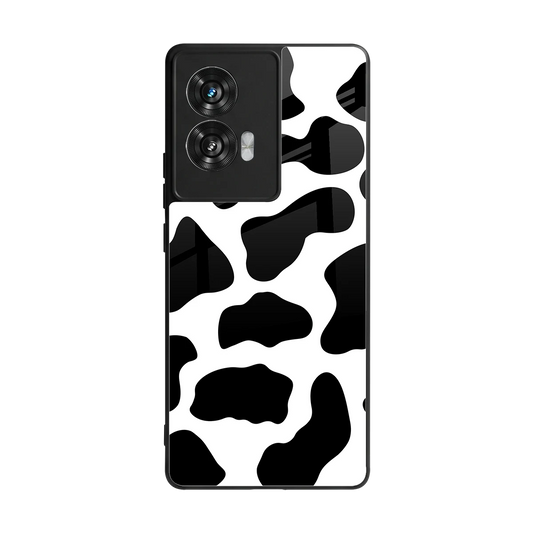 Cow Fur back phone cover | glass case for motorola edge 50 fusion
