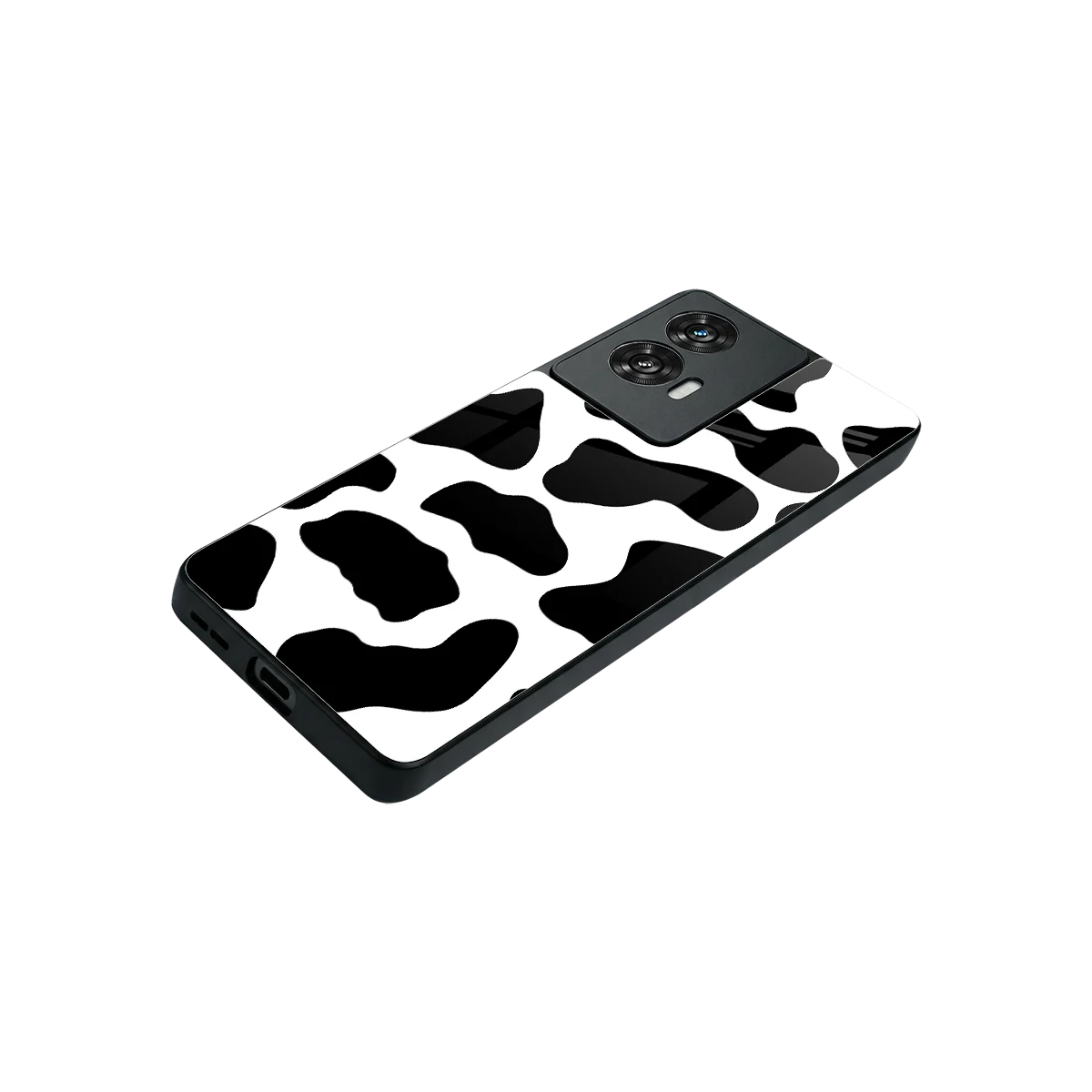 Cow Fur stylish phone case for motorola edge 50 fusion | glossy glass and slim fit