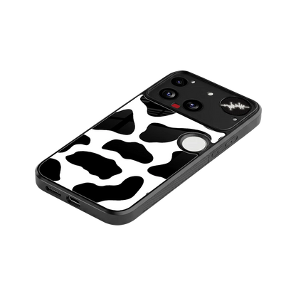 Cow Fur stylish phone case for nothing phone 3 | glossy glass and slim fit