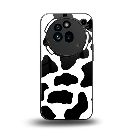 Cow Fur back phone cover | glass case for nothing phone 3a pro