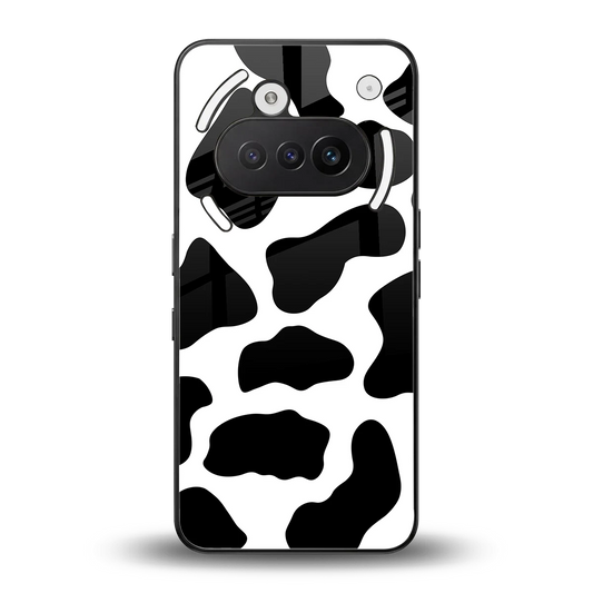 Cow Fur back phone cover | glass case for nothing phone 3a