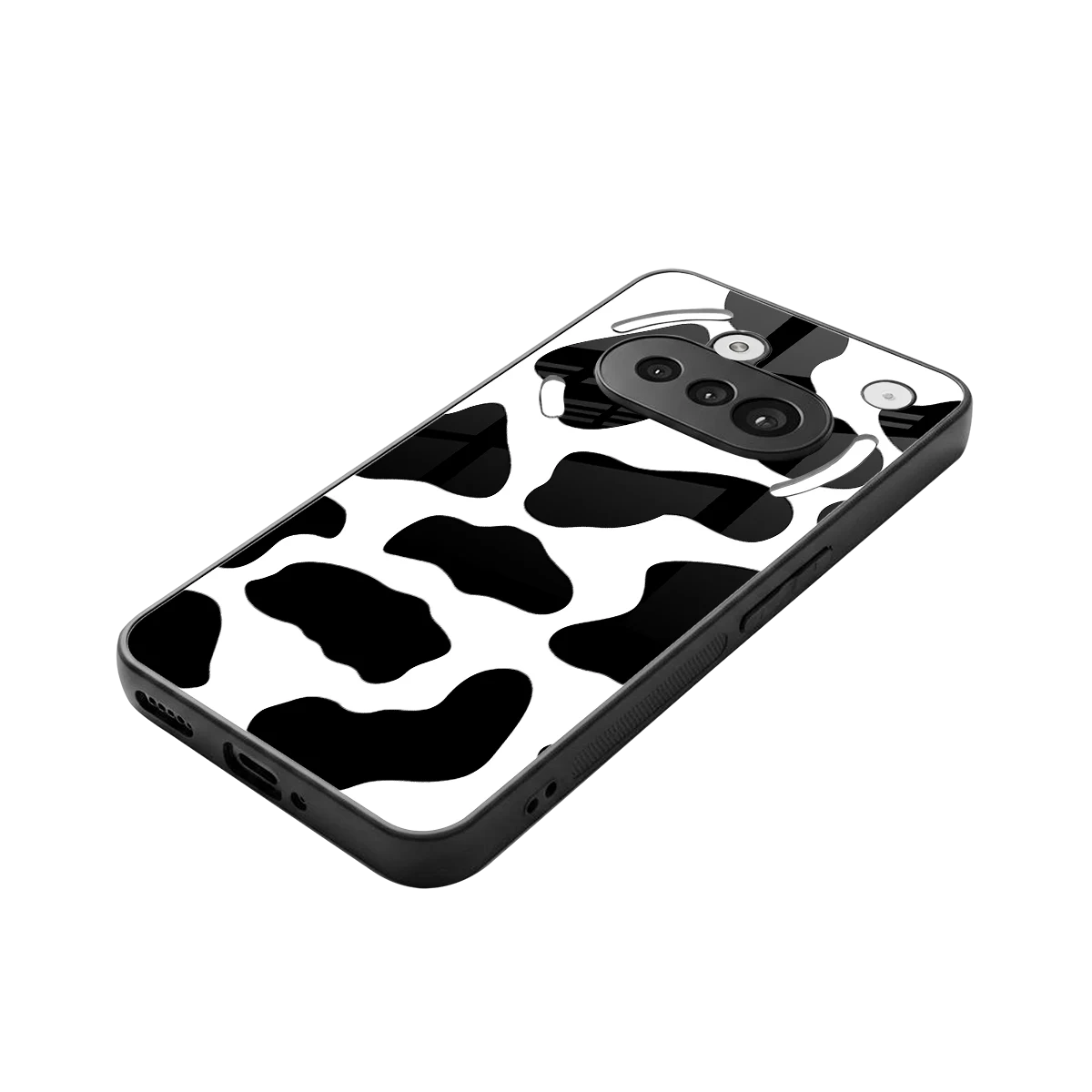 Cow Fur stylish phone case for nothing phone 3a | glossy glass and slim fit