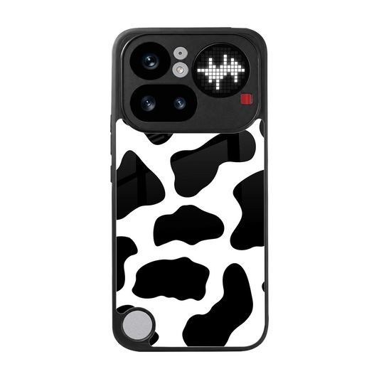 Cow Fur back phone cover | glass case for nothing phone 4a pro