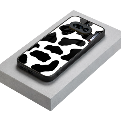 Cow Fur stylish phone case for nothing phone 4a | glossy glass and slim fit