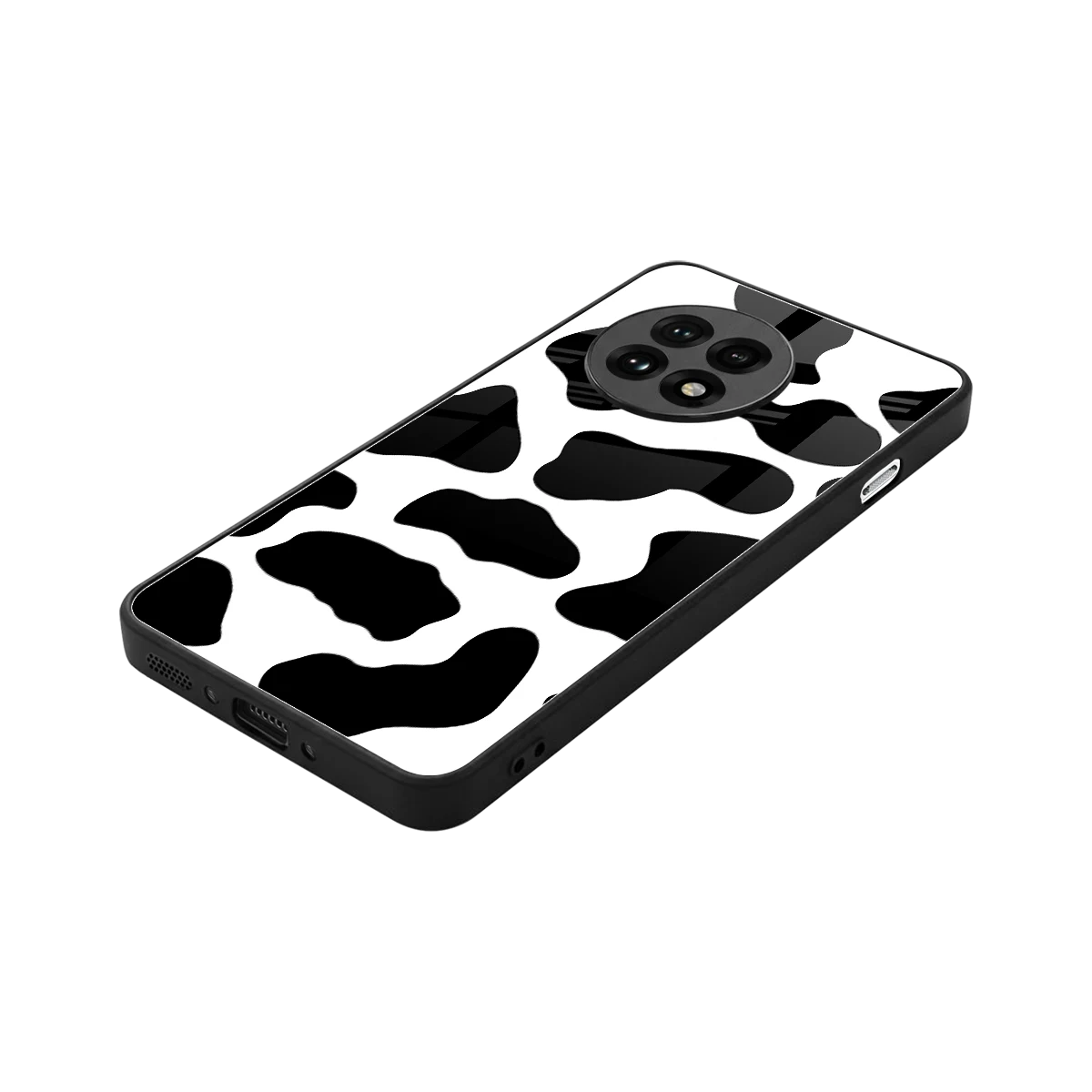 Cow Fur stylish phone case for oneplus 13r | glossy glass and slim fit