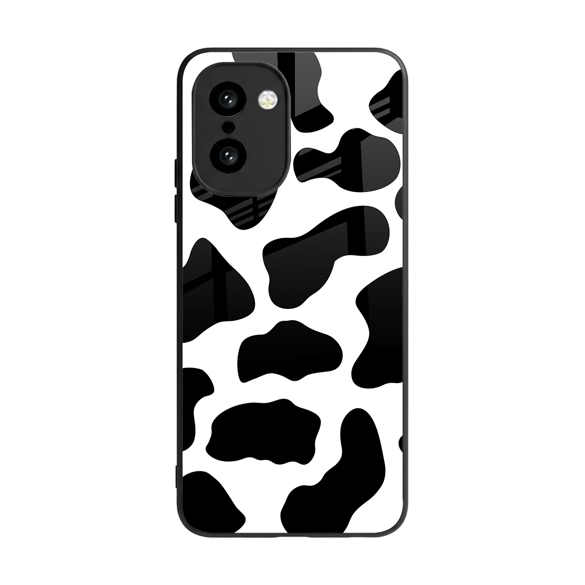 Cow Fur back phone cover | glass case for oneplus 15r
