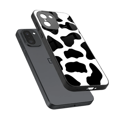 Cow Fur sleek oneplus 15r cover with tempered glass back and TPU edges