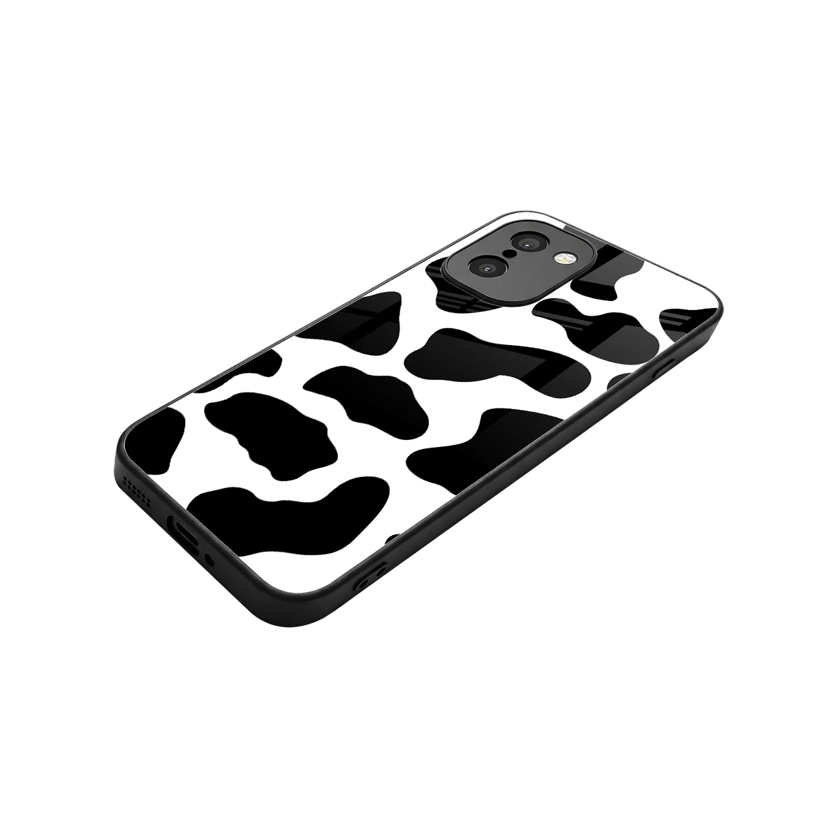 Cow Fur stylish phone case for oneplus 15r | glossy glass and slim fit