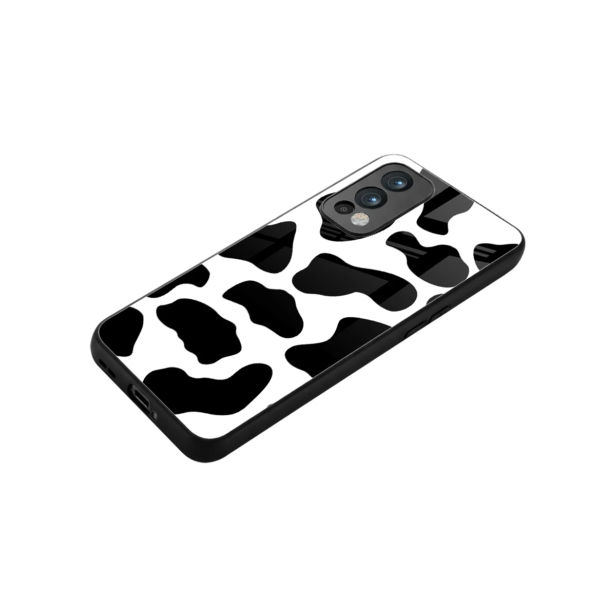 Cow Fur stylish phone case for oneplus nord 2 | glossy glass and slim fit
