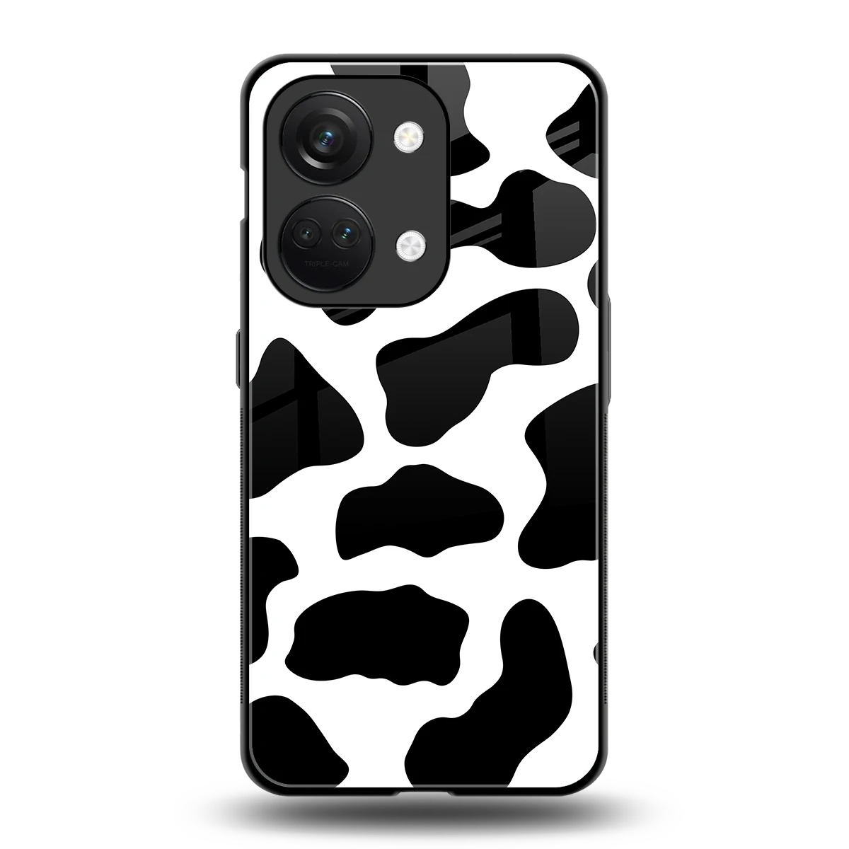 Cow Fur back phone cover | glass case for oneplus nord 3