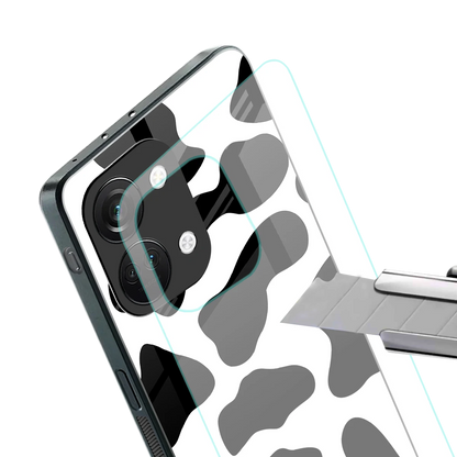 Cow Fur stylish phone case for oneplus nord 3 | glossy glass and slim fit