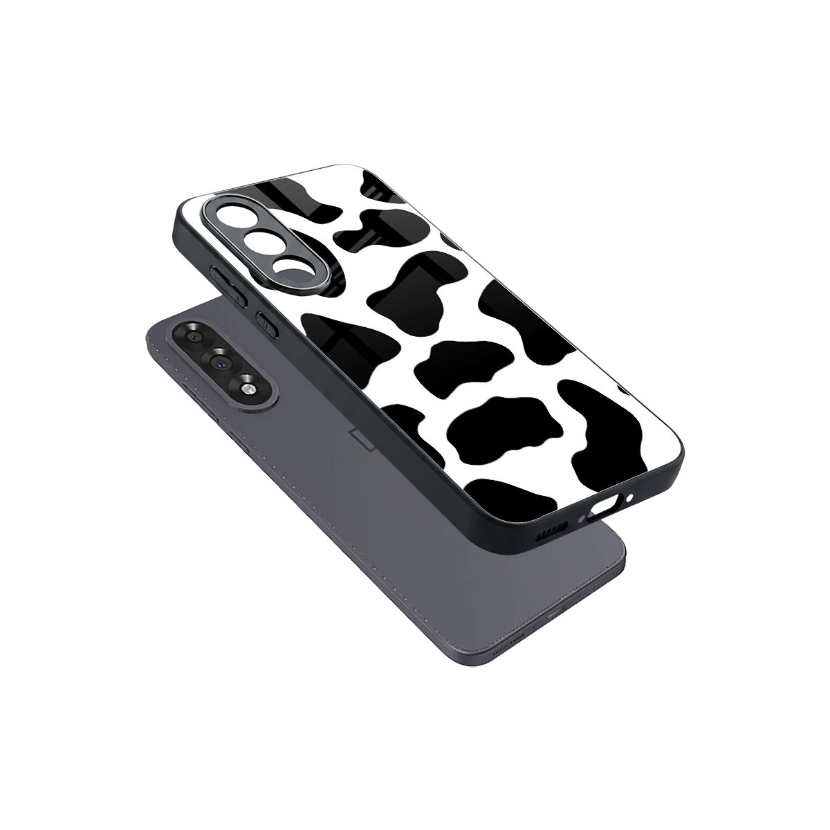 Cow Fur sleek oneplus nord 5 cover with tempered glass back and TPU edges