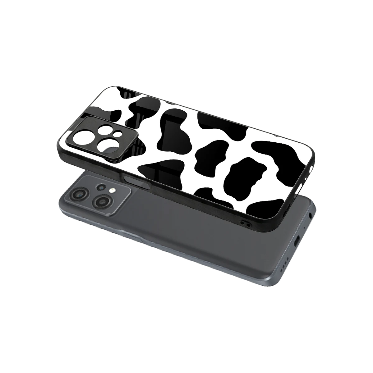 Cow Fur sleek oneplus nord ce 2 lite cover with tempered glass back and TPU edges