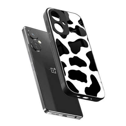 Cow Fur sleek oneplus nord ce 3 cover with tempered glass back and TPU edges