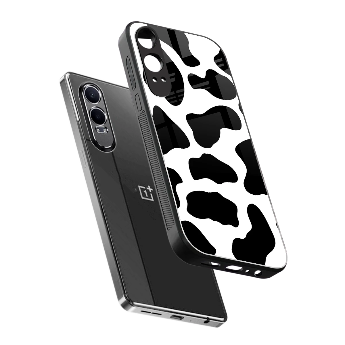 Cow Fur sleek oneplus nord ce 4 lite cover with tempered glass back and TPU edges