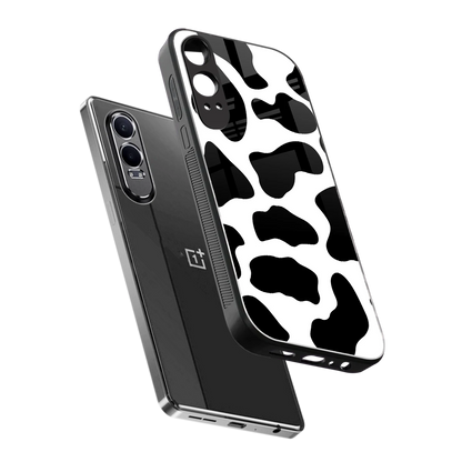 Cow Fur sleek oneplus nord ce 4 lite cover with tempered glass back and TPU edges