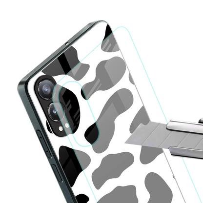 Cow Fur stylish phone case for oneplus nord ce 4 lite | glossy glass and slim fit