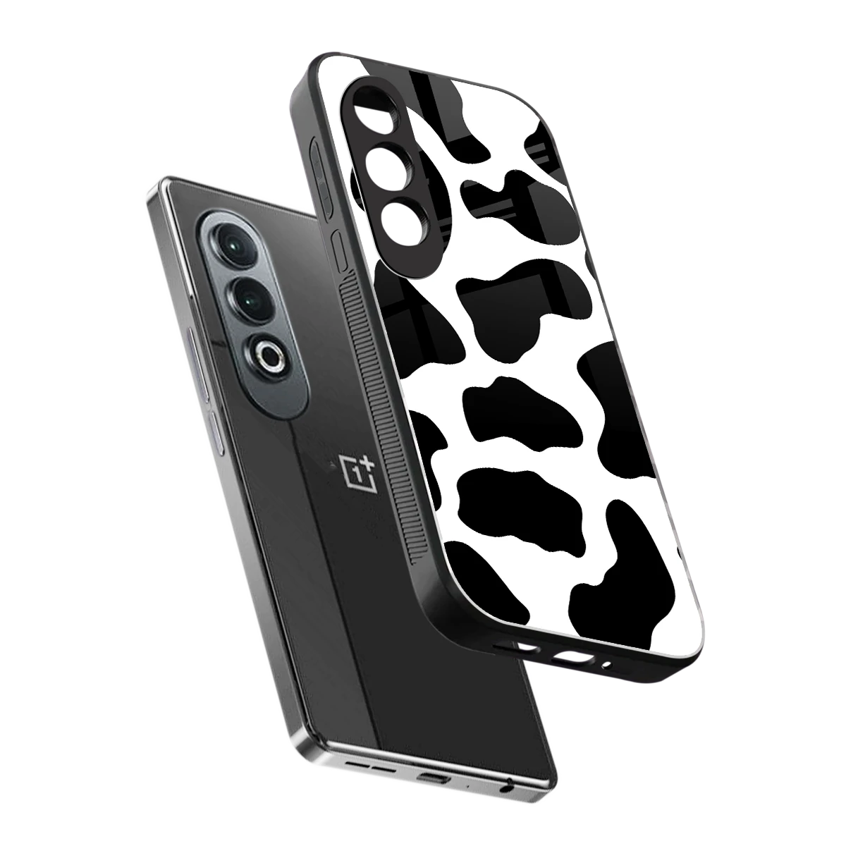 Cow Fur sleek oneplus nord ce 4 cover with tempered glass back and TPU edges