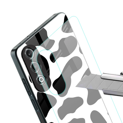 Cow Fur stylish phone case for oneplus nord ce 4 | glossy glass and slim fit