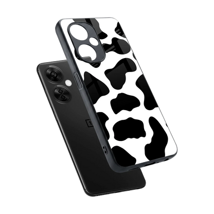 Cow Fur sleek oneplus nord ce 3 lite cover with tempered glass back and TPU edges