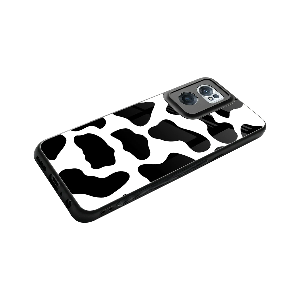 Cow Fur stylish phone case for oneplus nord ce 2 | glossy glass and slim fit