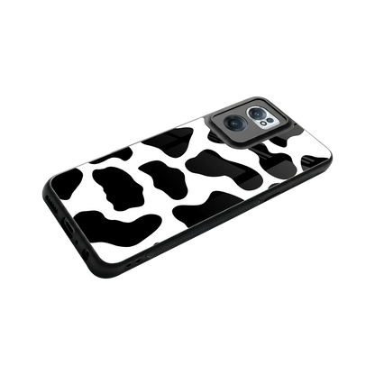 Cow Fur stylish phone case for oneplus nord ce 2 | glossy glass and slim fit