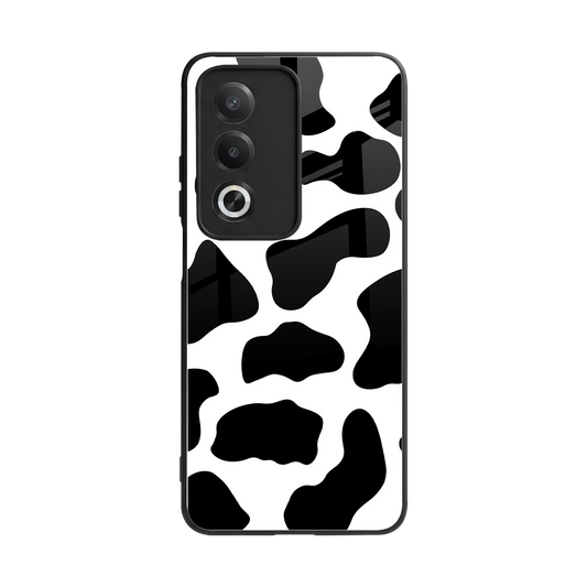 Cow Fur back phone cover | glass case for oppo a3 pro