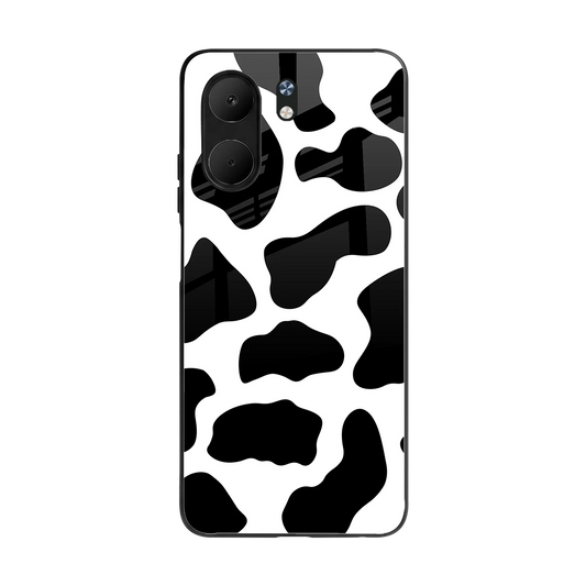 Cow Fur back phone cover | glass case for oppo a5x 5g