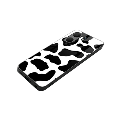 Cow Fur stylish phone case for oppo a5x 5g | glossy glass and slim fit