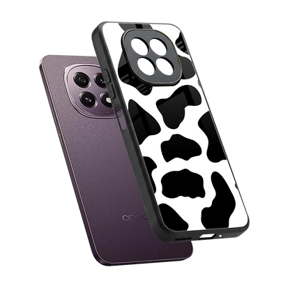 Cow Fur sleek oppo f29 5g cover with tempered glass back and TPU edges