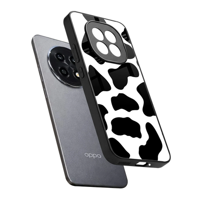 Cow Fur sleek oppo f29 pro 5g cover with tempered glass back and TPU edges