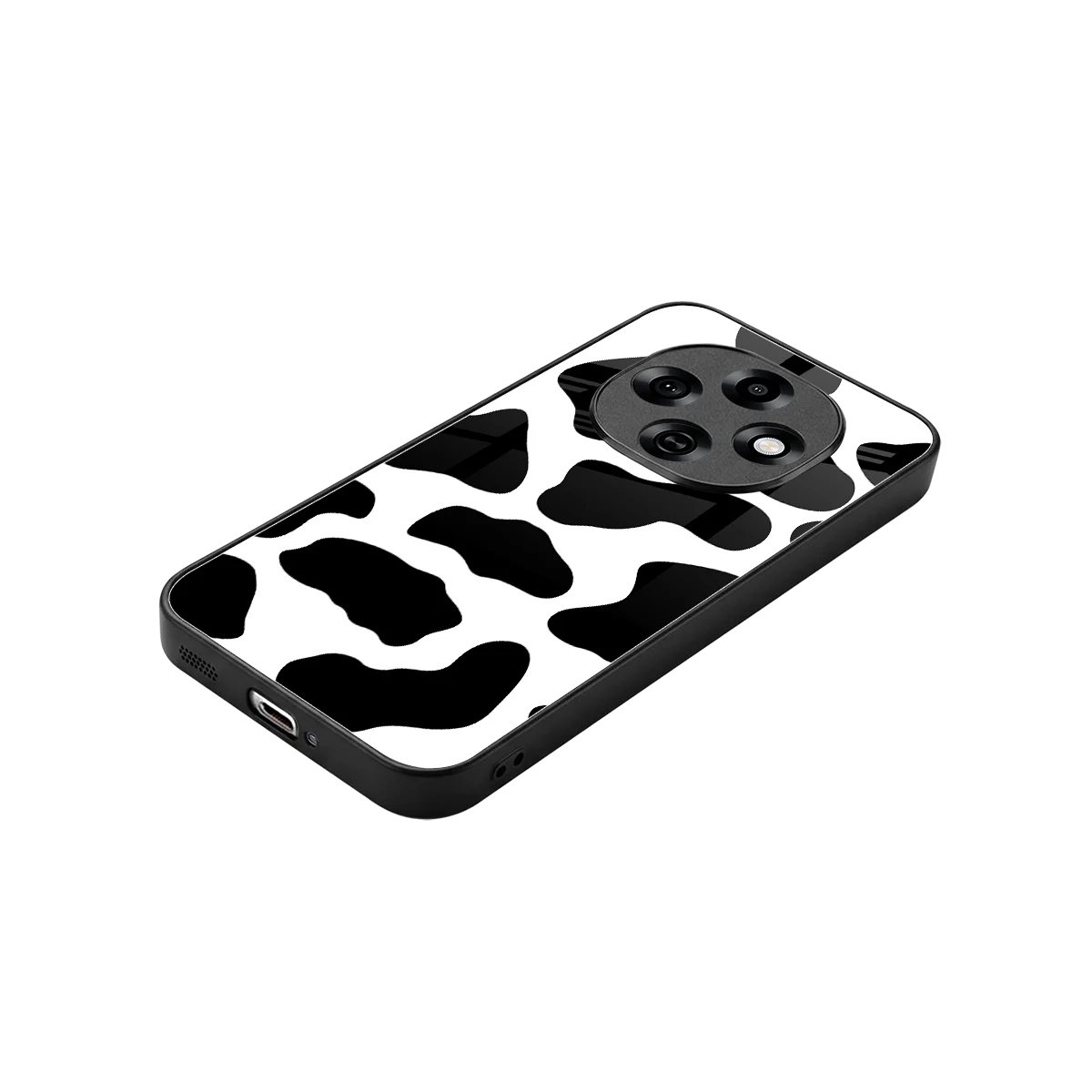 Cow Fur stylish phone case for oppo f31 pro 5g | glossy glass and slim fit