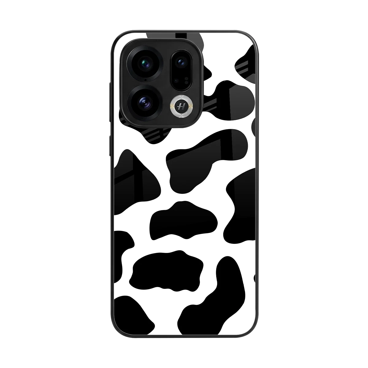 Cow Fur back phone cover | glass case for oppo find x9