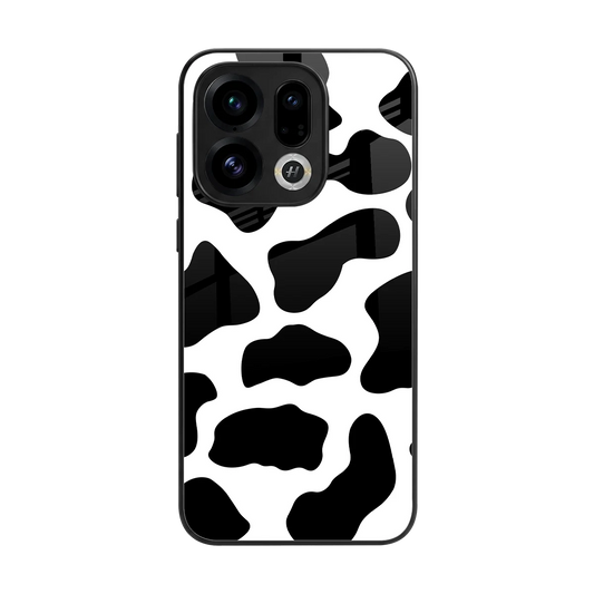 Cow Fur back phone cover | glass case for oppo find x9